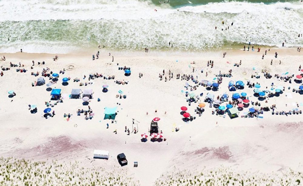 Historic photo from the Cross Bay Swim